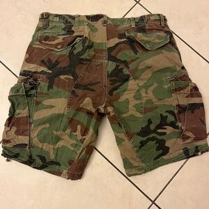 Like New Used Ralph Lauren Green and Brown Cargo Shorts, *** BIG SALE